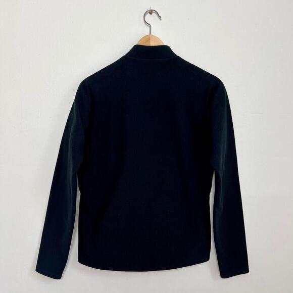 Hot Chillys Black Base Layer Men Medium 1/4 Zip Mock Neck Winter Snow Ski Fleece - Picture 5 of 7